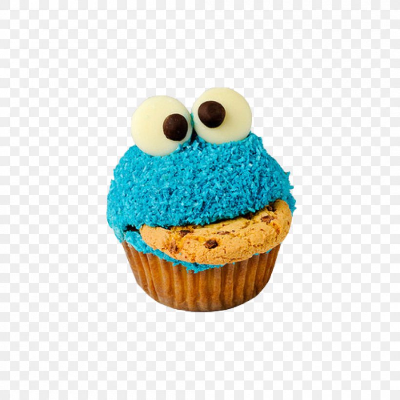 Cupcake Cookie Monster Frosting & Icing Red Velvet Cake Biscuits, PNG, 1050x1050px, Cupcake, Baking Cup, Biscuits, Buttercream, Cake Download Free