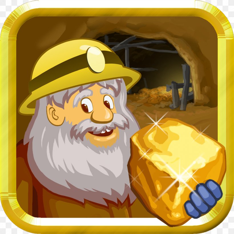 Gold Miner Deluxe Gold Miner Classic Origin Gold Digger Gold Miner Adventure, PNG, 1024x1024px, Gold Miner Deluxe, Android, Cartoon, Fictional Character, Game Download Free