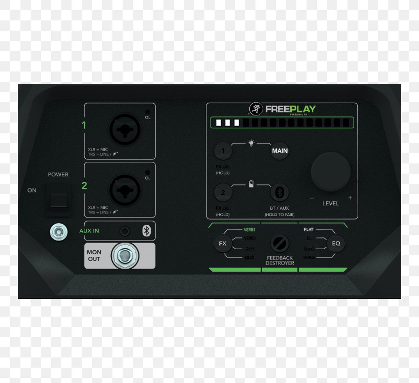 LOUD Mackie FreePlay Public Address Systems Loudspeaker Amplifier, PNG, 750x750px, Public Address Systems, Amplifier, Audio, Audio Equipment, Audio Mixers Download Free
