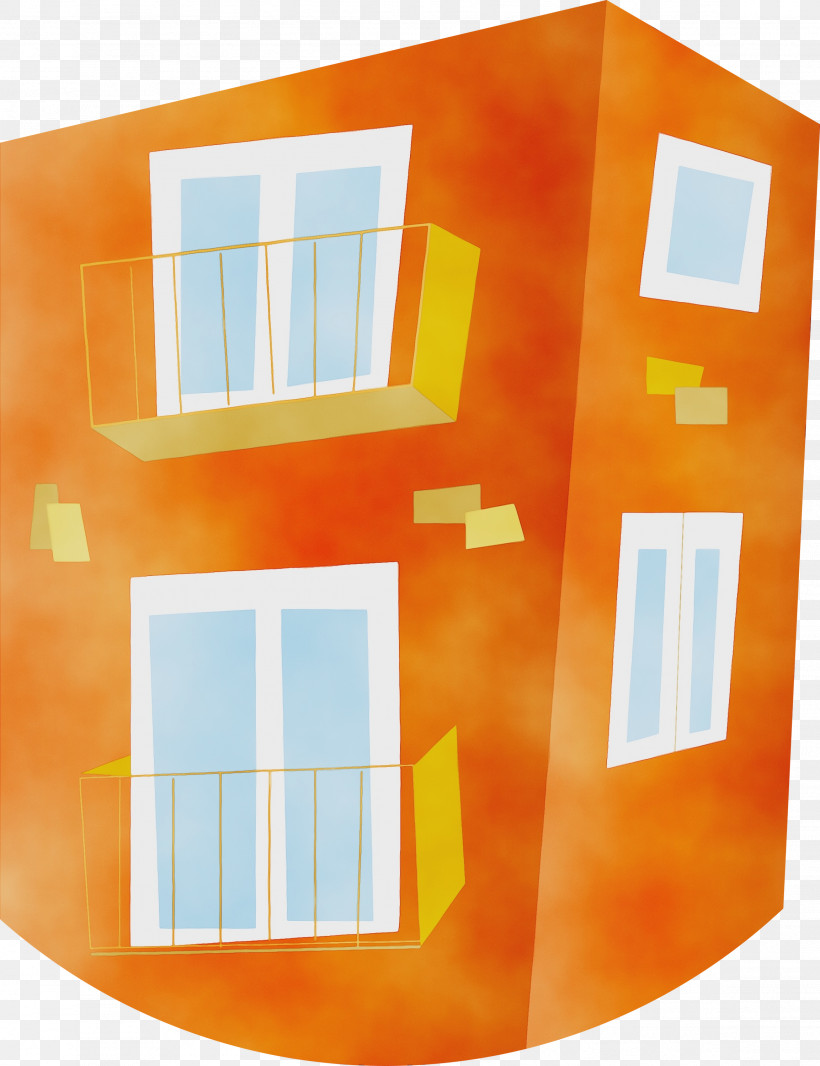 Orange, PNG, 2306x3000px, Condominium, Building, House, Line, Orange Download Free