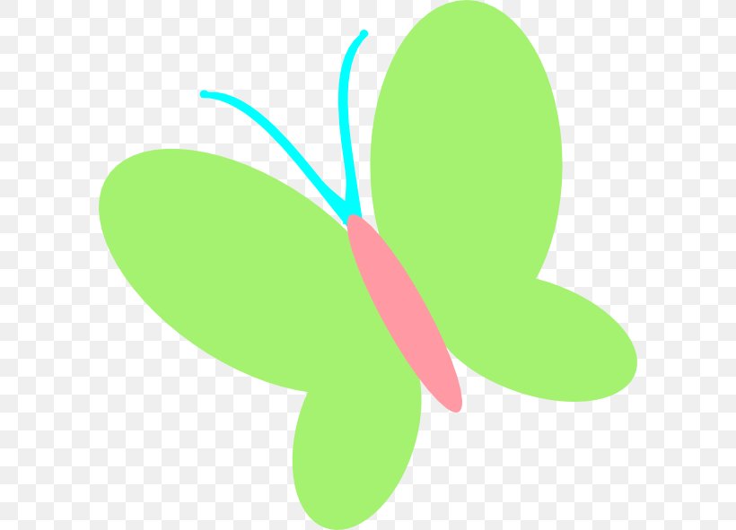 Butterfly Green Pink Clip Art, PNG, 600x591px, Butterfly, Bluegreen, Color, Drawing, Grass Download Free