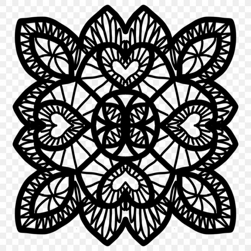 Doily Lace Pattern, PNG, 894x894px, Doily, Black And White, Crochet, Filigree, Flower Download Free