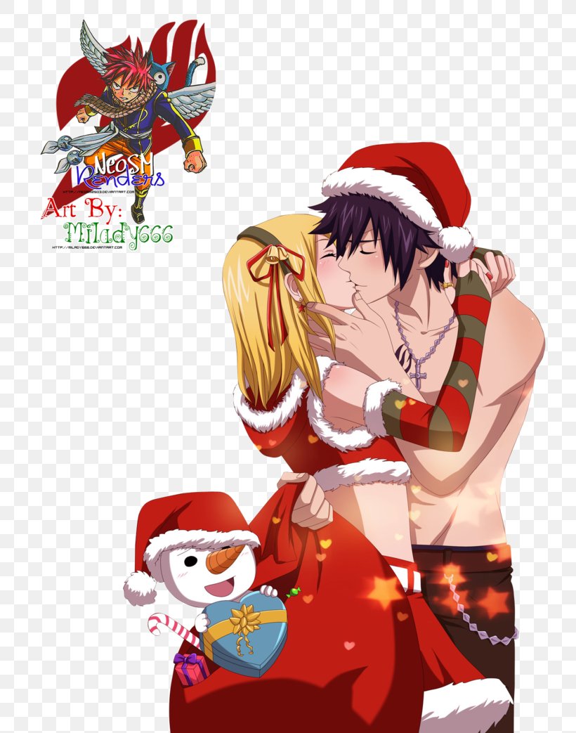 Gray Fullbuster Natsu Dragneel Fairy Tail Christmas Day Image, PNG, 766x1043px, Watercolor, Cartoon, Flower, Frame, Heart Download Free