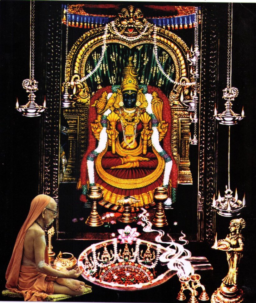 Kamakshi Amman Temple Kanchi Kamakoti Peetham Parvati Shakti ...