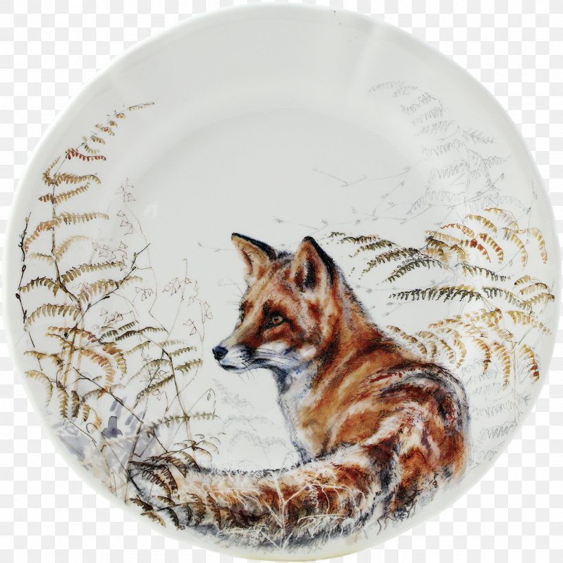 Plate Faïencerie De Gien Red Fox Tableware, PNG, 1400x1400px, Plate, Aardewerk, Carnivoran, Dessert, Dishware Download Free