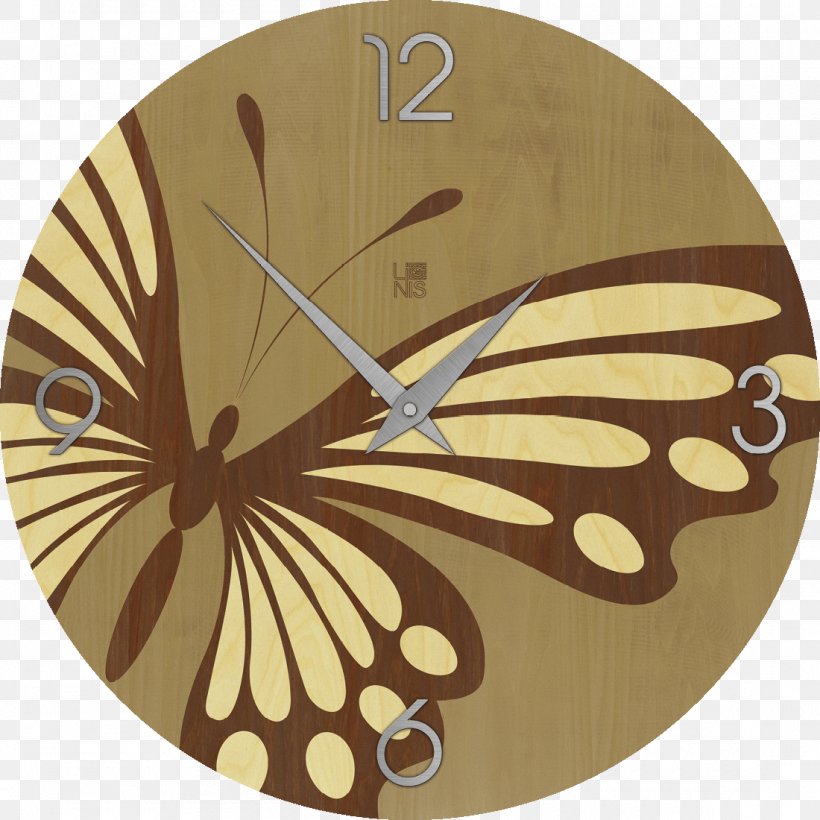 Clock Furniture Arredamento Couch Wood, PNG, 1100x1100px, Clock, Arredamento, Bed, Brown, Butterfly Download Free