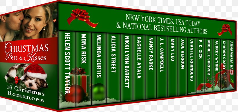 Christmas Pets And Kisses: 16 Sweet Christmas Romances Christmas Kisses A Baby For Christmas Protect And Serve, PNG, 1600x753px, Christmas Kisses, Advertising, Banner, Book, Brand Download Free