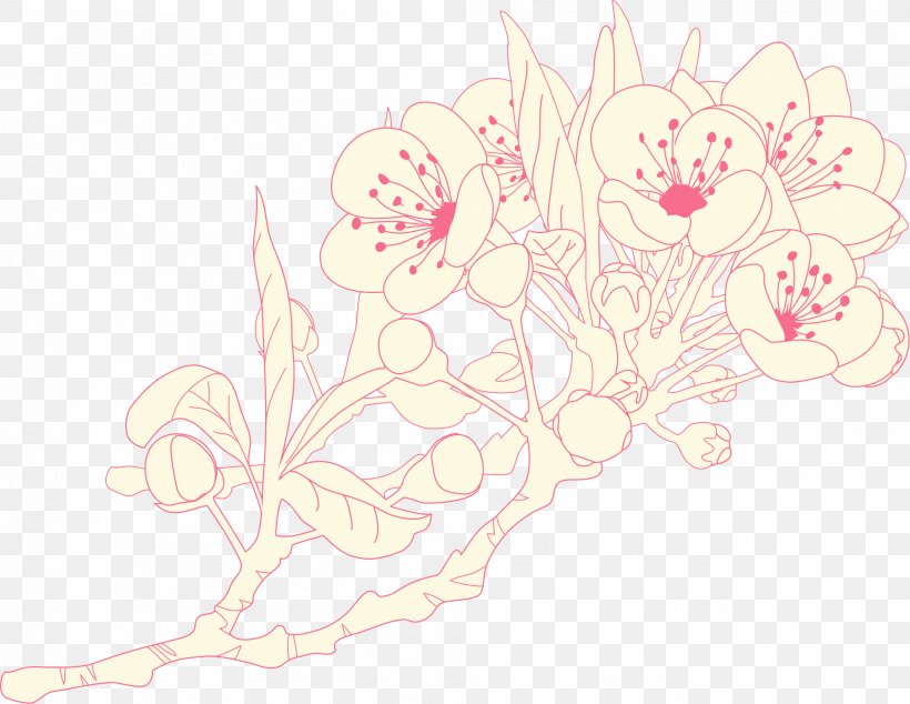Floral Design Cherry Blossom Visual Arts Petal, PNG, 2017x1561px, Floral Design, Art, Blossom, Branch, Character Download Free