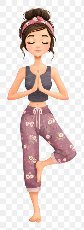 Girl Doing Yoga - Yoga Girl In Meditation Pose PNG
