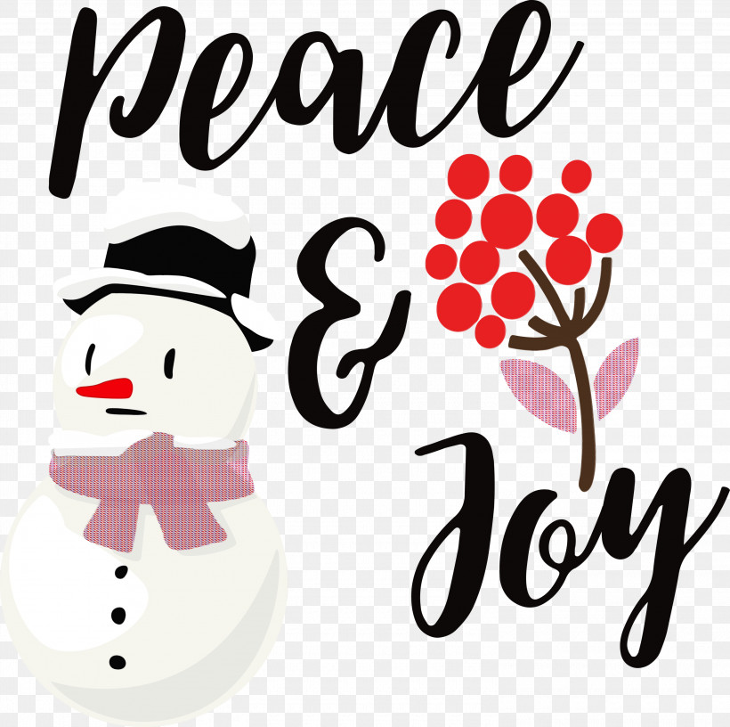 Snowman, PNG, 3000x2987px, Peace And Joy, Cartoon, Happiness, Meter, Paint Download Free