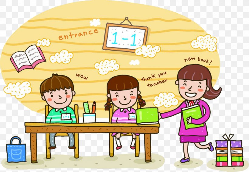 Student School Teacher Illustration, PNG, 1000x690px, Student, Area, Cartoon, Child, Classroom Download Free