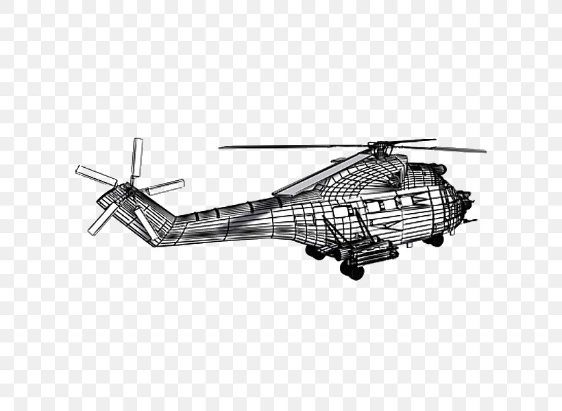 Helicopter Rotor Airplane Propeller Military Helicopter, PNG, 600x600px, Helicopter Rotor, Aircraft, Airplane, Black And White, Helicopter Download Free