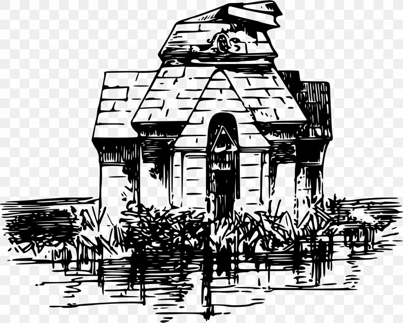 Black And White Temple Prambanan Sketch, PNG, 2400x1924px, Black And White, Art, Artwork, Cartoon, Drawing Download Free