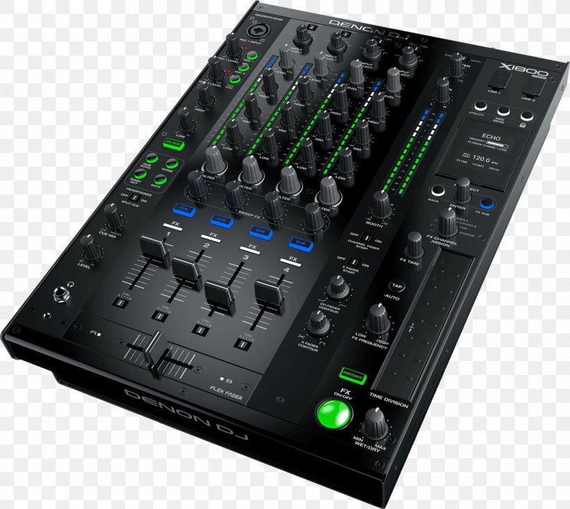 Denon DJ X1800 DJ Mixer Audio Mixers Disc Jockey, PNG, 1200x1073px, Watercolor, Cartoon, Flower, Frame, Heart Download Free