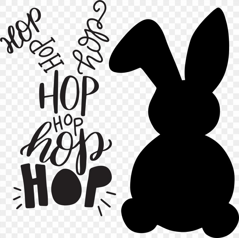 Easter Bunny Clip Art Computer File, PNG, 5761x5734px, Easter Bunny, Blackandwhite, Calligraphy, Christmas Day, Easter Download Free