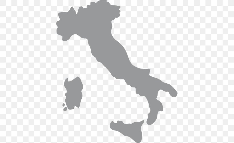 Italy Vector Graphics Map Royalty-free Illustration, PNG, 500x503px, Italy, Black And White, Hand, Joint, Map Download Free