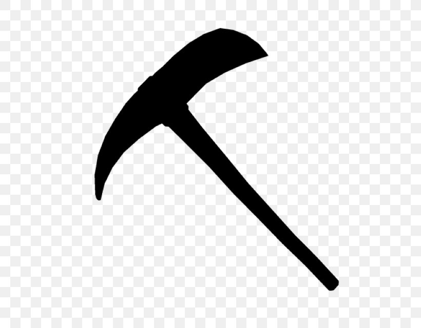 Line Angle Pickaxe Product Design Clip Art, PNG, 640x640px, Pickaxe, Axe, Black M, Logo, Silhouette Download Free