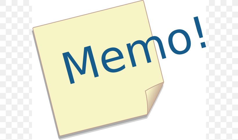 Memorandum Post-it Note Clip Art, PNG, 600x482px, Memorandum, Area, Brand, Document, Drawing Download Free