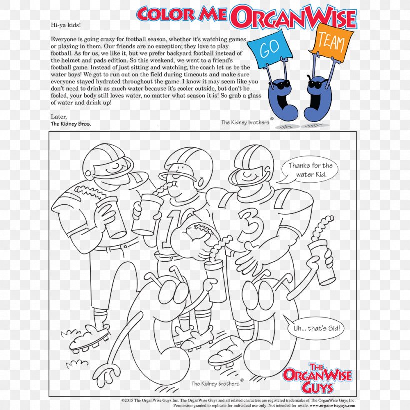 Coloring Book The OrganWise Guys Child Activity Book, PNG, 1000x1000px, Watercolor, Cartoon, Flower, Frame, Heart Download Free