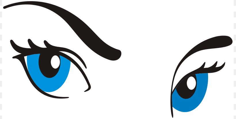 Human Eye Blue Clip Art, PNG, 805x412px, Eye, Black And White, Blue, Cartoon, Drawing Download Free