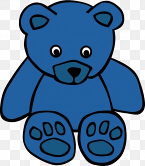 Color Blue Cliparts - Brown Bear Clip Art PNG