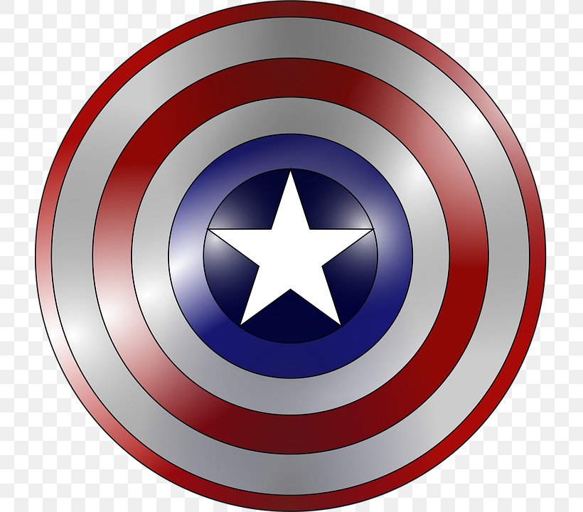 Captain America's Shield Superhero Clip Art, PNG, 721x720px, Captain America, American Comic Book, Captain, Comics, Logo Download Free