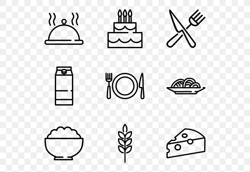 Symbol Eating Clip Art, PNG, 600x564px, Symbol, Area, Art, Black, Black And White Download Free