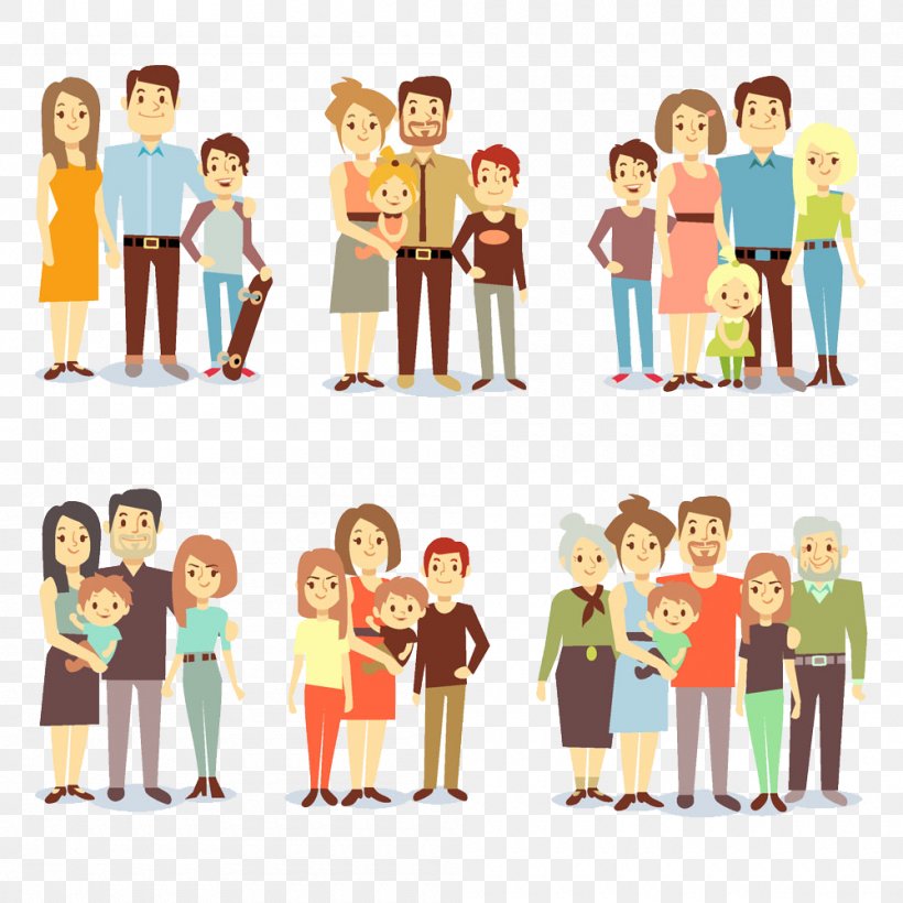 Family Stock Illustration Illustration, PNG, 1000x1000px, Family, Cartoon, Child, Communication, Conversation Download Free