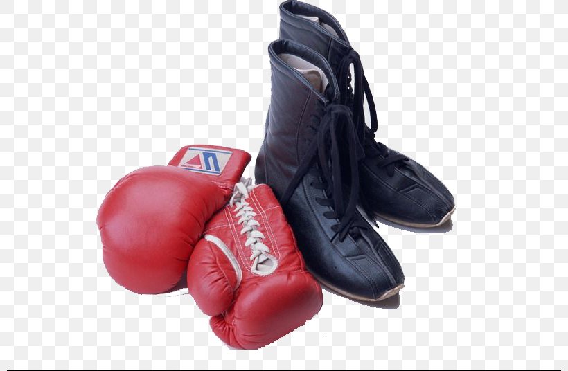 boxing gloves and shoes