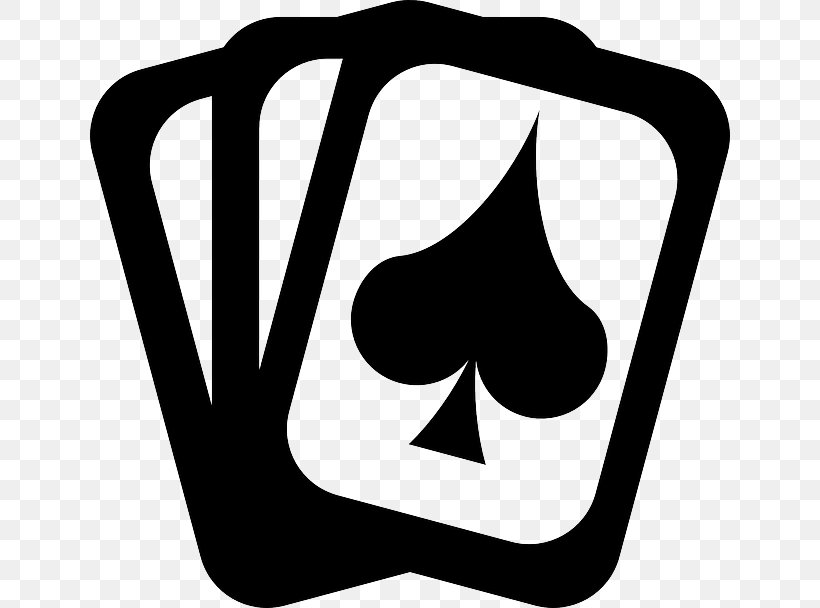 Black & White Playing Card Suit Card Game, PNG, 640x608px, Black White, Ace, Area, Black, Black And White Download Free