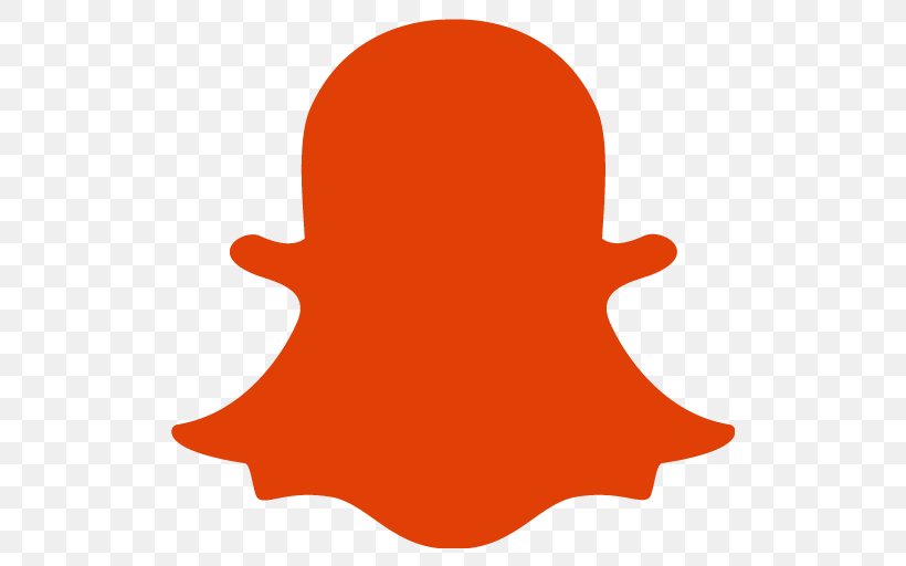 Snapchat, PNG, 512x512px, Snapchat, Orange, Red, Screenshot, Silhouette Download Free