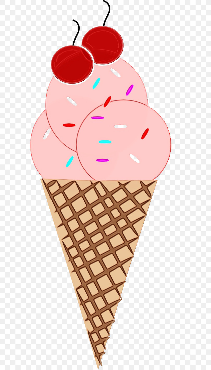 Ice Cream, PNG, 586x1440px, Watercolor, Birthday, Childbirth, Childrens Room, Cone Download Free