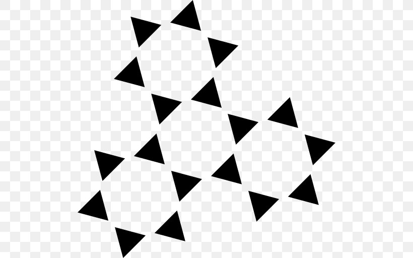 Triangle Polygon Shape Star Area, PNG, 512x512px, Triangle, Area, Black, Black And White, Monochrome Download Free