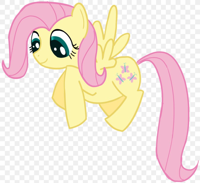 Pony Fluttershy Horse, PNG, 1024x940px, Watercolor, Cartoon, Flower, Frame, Heart Download Free
