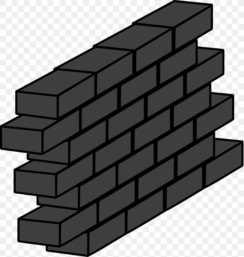 Wall Brick Clip Art, PNG, 1822x1920px, Wall, Automotive Tire, Black And White, Blog, Brick Download Free
