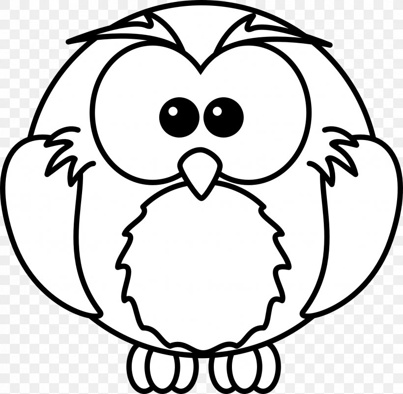 Black And White Owl Line Art Clip Art, PNG, 1979x1936px, Watercolor, Cartoon, Flower, Frame, Heart Download Free