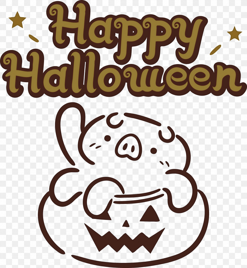 Happy Halloween, PNG, 2763x3000px, Happy Halloween, Biology, Cartoon, Geometry, Happiness Download Free