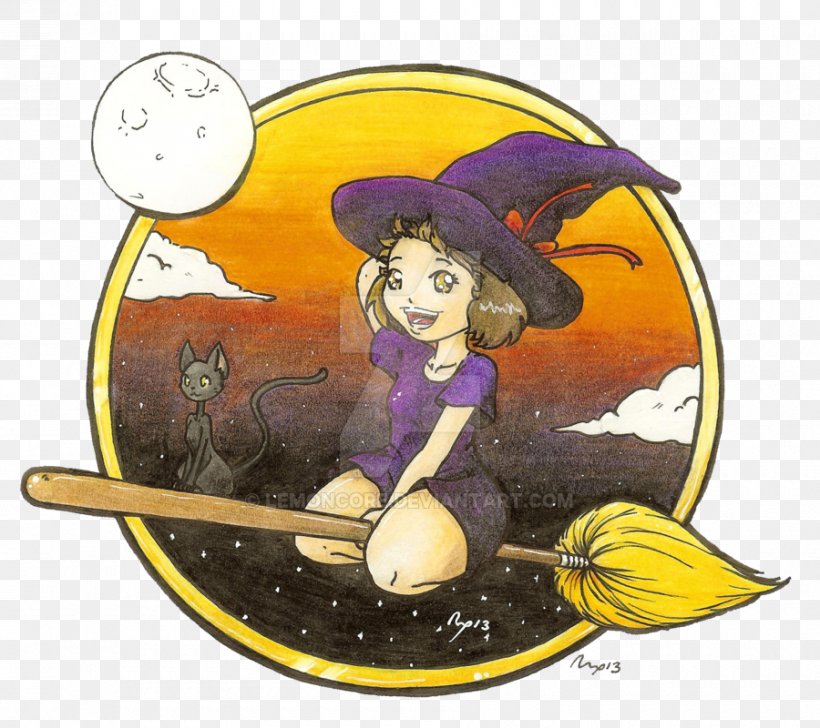 Witchcraft Yellow Color Cartoon, PNG, 900x800px, Witchcraft, Art, Cartoon, Color, Commission Download Free