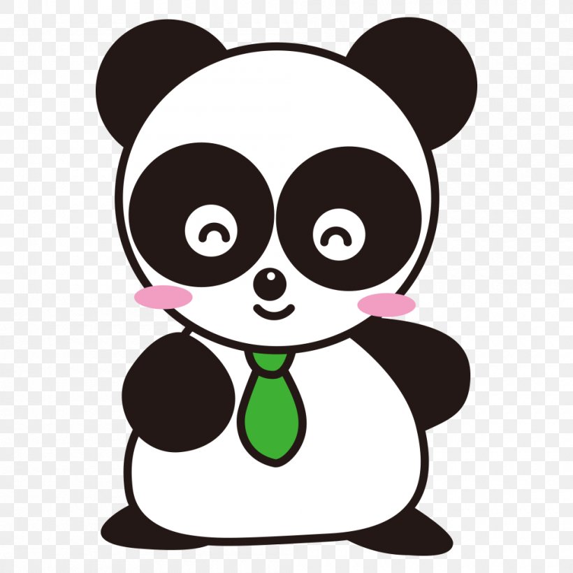 Giant Panda Panda PP Adobe Illustrator Clip Art, PNG, 1000x1000px, Watercolor, Cartoon, Flower, Frame, Heart Download Free