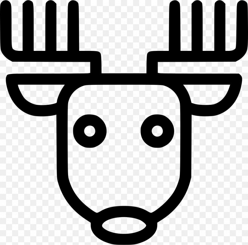 Reindeer White-tailed Deer, PNG, 980x968px, Deer, Coloring Book, Computer, Emoticon, Head Download Free