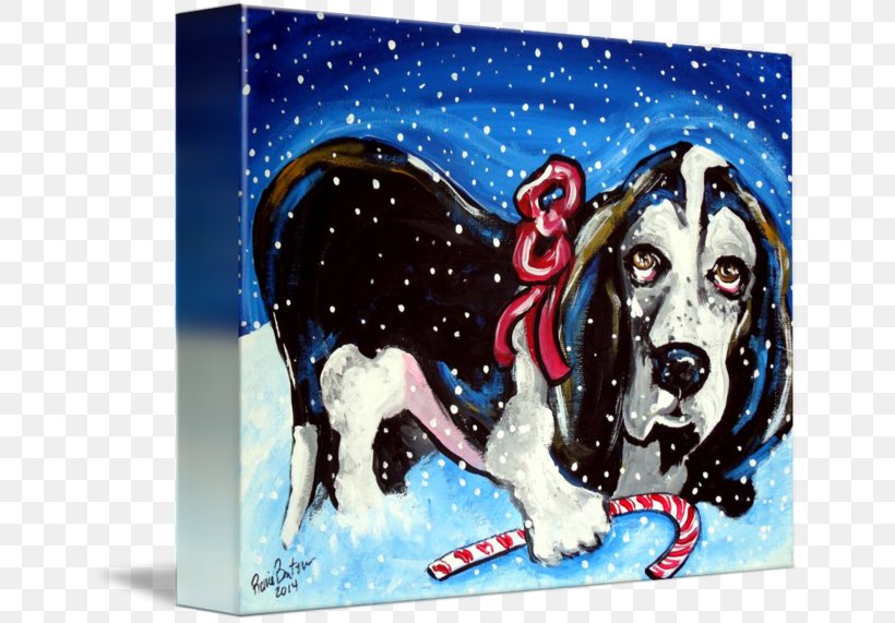Canvas Painting Dog Art Texture, PNG, 650x571px, Canvas, Art, Basset Hound, Canidae, Carnivore Download Free