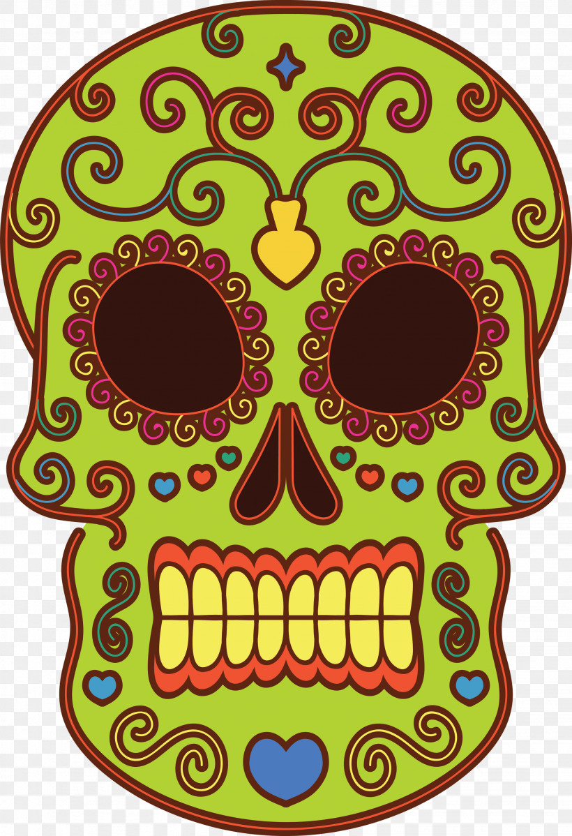 Day Of The Dead Día De Muertos Skull, PNG, 2053x3000px, Day Of The Dead ...
