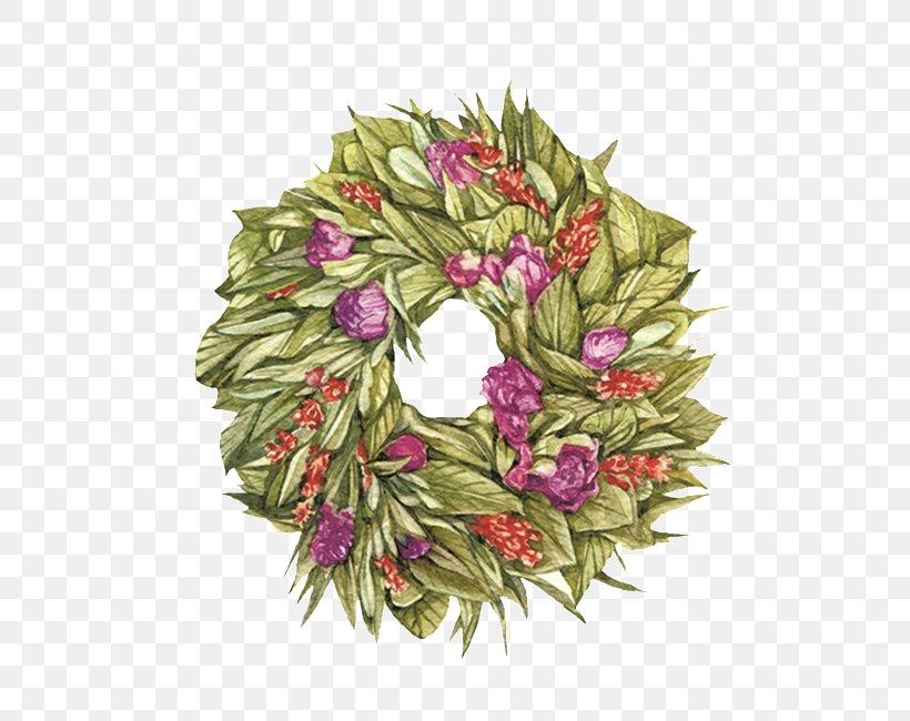 Floral Design Wreath Garland Flower, PNG, 650x650px, Floral Design, Christmas Decoration, Cut Flowers, Festival, Floristry Download Free