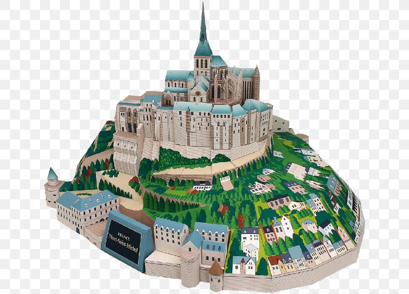Le Mont Saint-Michel Paper Model Building, PNG, 650x590px, Le Mont Saintmichel, Building, Europe, France, Monastery Download Free