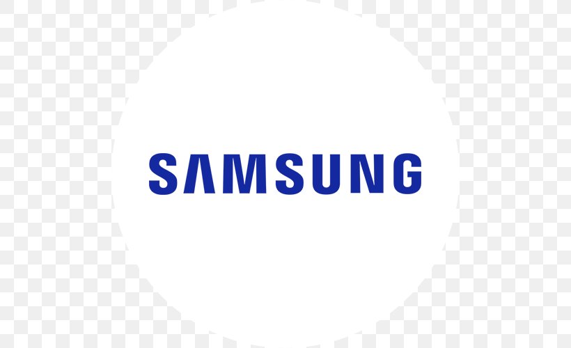 Logo Brand Samsung Group Font Mobile Phones, PNG, 500x500px, Logo, Area, Blue, Brand, Highdefinition Television Download Free