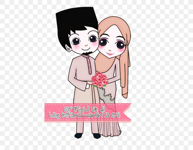Muslim Marriage Wedding Clip Art, PNG, 442x640px, Watercolor, Cartoon, Flower, Frame, Heart Download Free