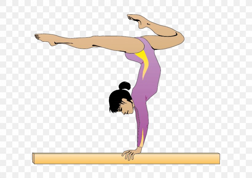 Artistic Gymnastics Fitness Centre Clip Art, PNG, 843x596px, Gymnastics, Arm, Artistic Gymnastics, Balance, Balance Beam Download Free