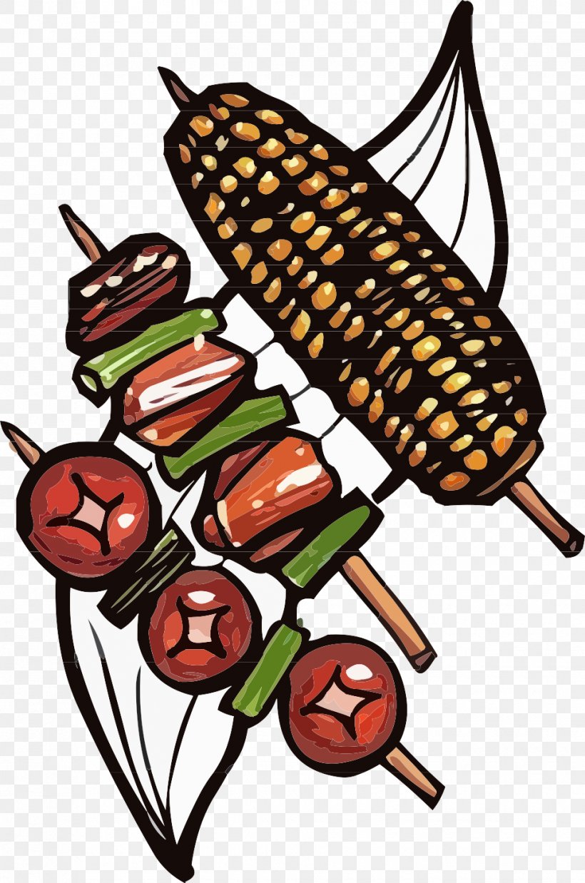 Chuan Barbecue Vegetable Meat, PNG, 970x1465px, Chuan, Artwork, Barbecue, Cartoon, Comics Download Free