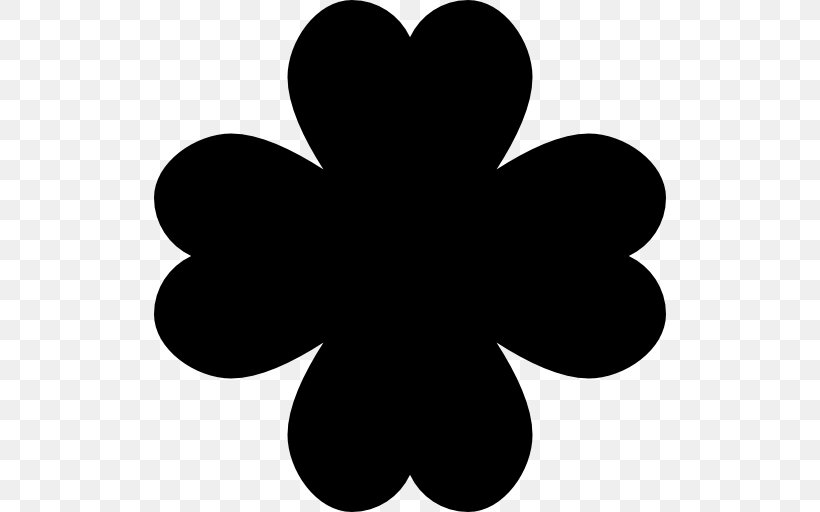 Clover Version2016 Clip Art, PNG, 512x512px, Clover Version2016, Black, Black And White, Flower, Fourleaf Clover Download Free