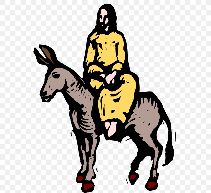 Mule Donkey Bethlehem Palm Sunday Clip Art, PNG, 568x750px, Mule, Bethlehem, Cattle Like Mammal, Cowboy, Donkey Download Free